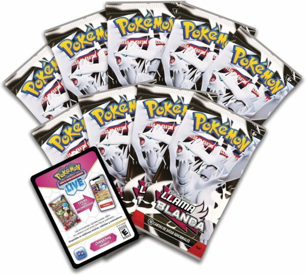 Pokémon: Caja de Entrenador Élite de Escarlata y Púrpura-Llama Blanca: Reshiram de JCC (1 Carta de promoción con ilustración expandida de Tornadus, 9 Sobres de Mejora y Accesorios prémium) - Image 7