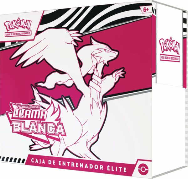 Pokémon: Caja de Entrenador Élite de Escarlata y Púrpura-Llama Blanca: Reshiram de JCC (1 Carta de promoción con ilustración expandida de Tornadus, 9 Sobres de Mejora y Accesorios prémium) - Image 8