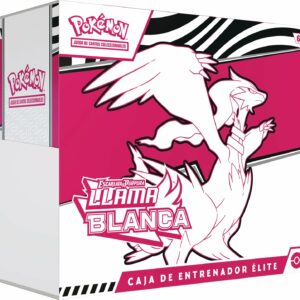 Pokémon: Caja de Entrenador Élite de Escarlata y Púrpura-Llama Blanca: Reshiram de JCC (1 Carta de promoción con ilustración expandida de Tornadus, 9 Sobres de Mejora y Accesorios prémium)