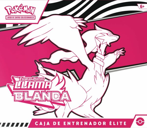 Pokémon: Caja de Entrenador Élite de Escarlata y Púrpura-Llama Blanca: Reshiram de JCC (1 Carta de promoción con ilustración expandida de Tornadus, 9 Sobres de Mejora y Accesorios prémium) - Image 4