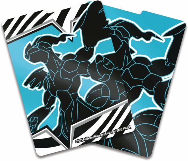 Pokémon: Caja de Entrenador Élite de Escarlata y Púrpura-Fulgor Negro: Zekrom de JCC (1 Carta de promoción con ilustración expandida de Thundurus, 9 Sobres de Mejora y Accesorios prémium) - Image 4