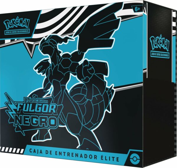 Pokémon: Caja de Entrenador Élite de Escarlata y Púrpura-Fulgor Negro: Zekrom de JCC (1 Carta de promoción con ilustración expandida de Thundurus, 9 Sobres de Mejora y Accesorios prémium) - Image 5