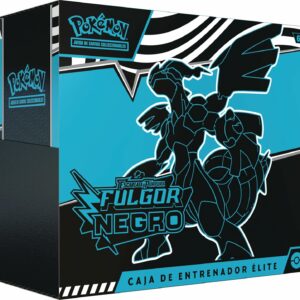 Pokémon: Caja de Entrenador Élite de Escarlata y Púrpura-Fulgor Negro: Zekrom de JCC (1 Carta de promoción con ilustración expandida de Thundurus, 9 Sobres de Mejora y Accesorios prémium)